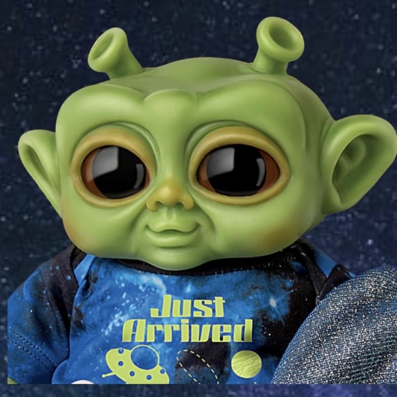 Alien Reborn Doll Green Skin .Under 14 inches - Picture 1 of 4